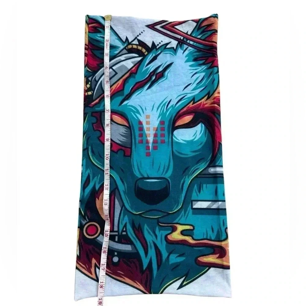 Wolf seamless bandana - festival dusk mask raves face mask